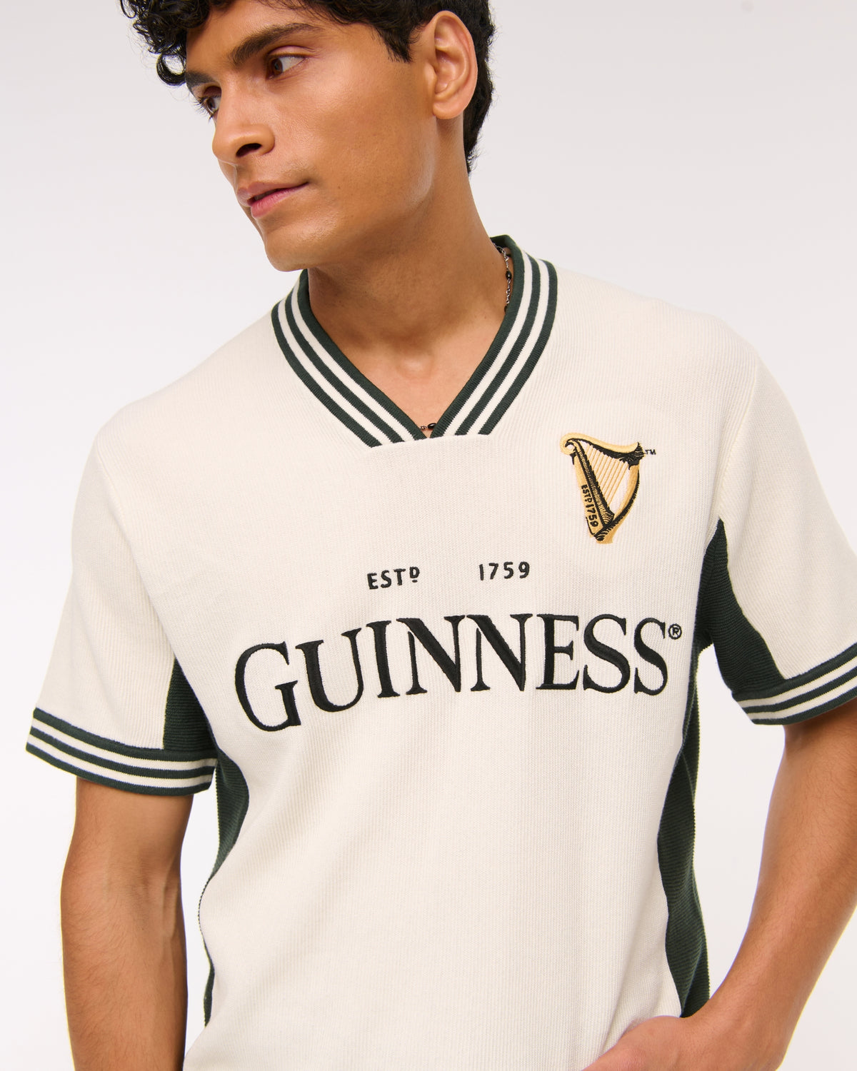 Abercrombie Guinness Soccer Jersey-Inspired Sweater