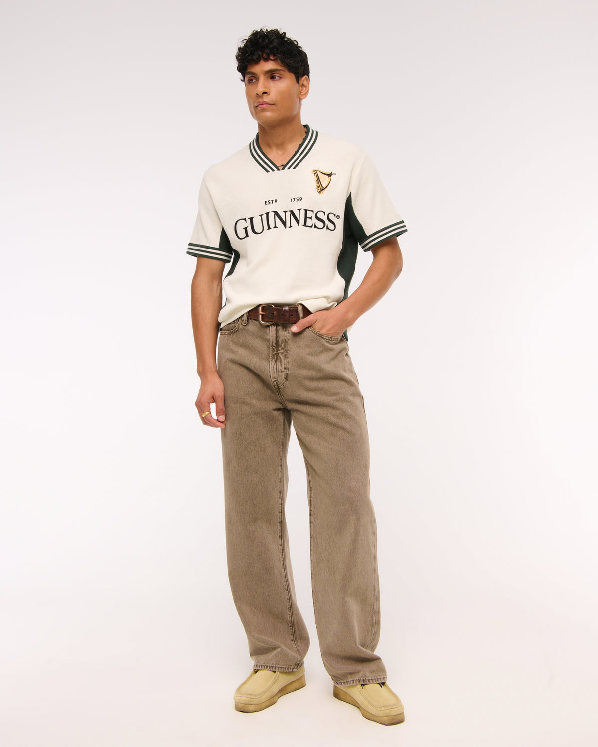 Abercrombie Guinness Soccer Jersey-Inspired Sweater