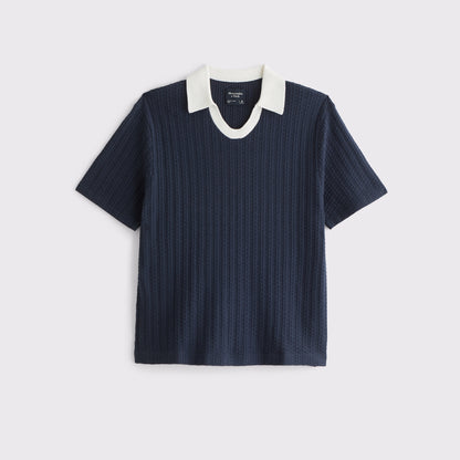 Abercrombie Varsity Johnny Collar Sweater Polo