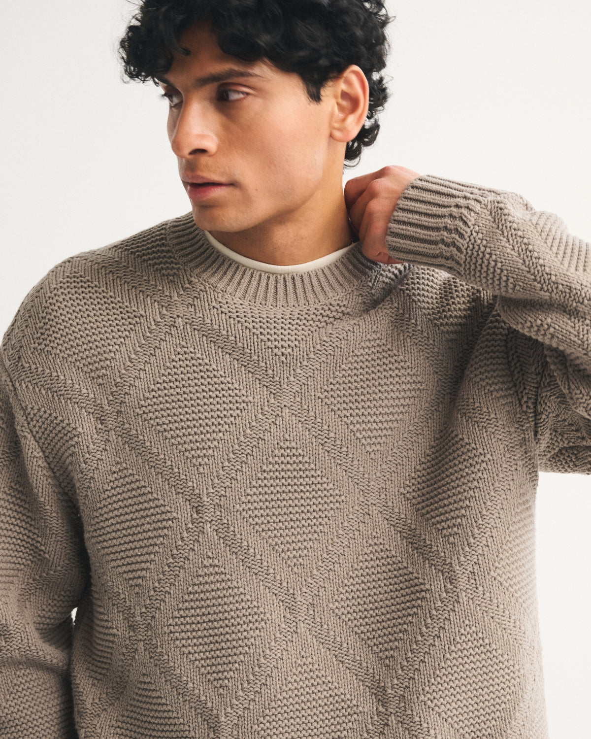 Abercrombie Diamond Stitch Crew Sweater