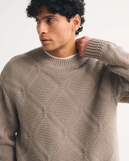 Abercrombie Diamond Stitch Crew Sweater
