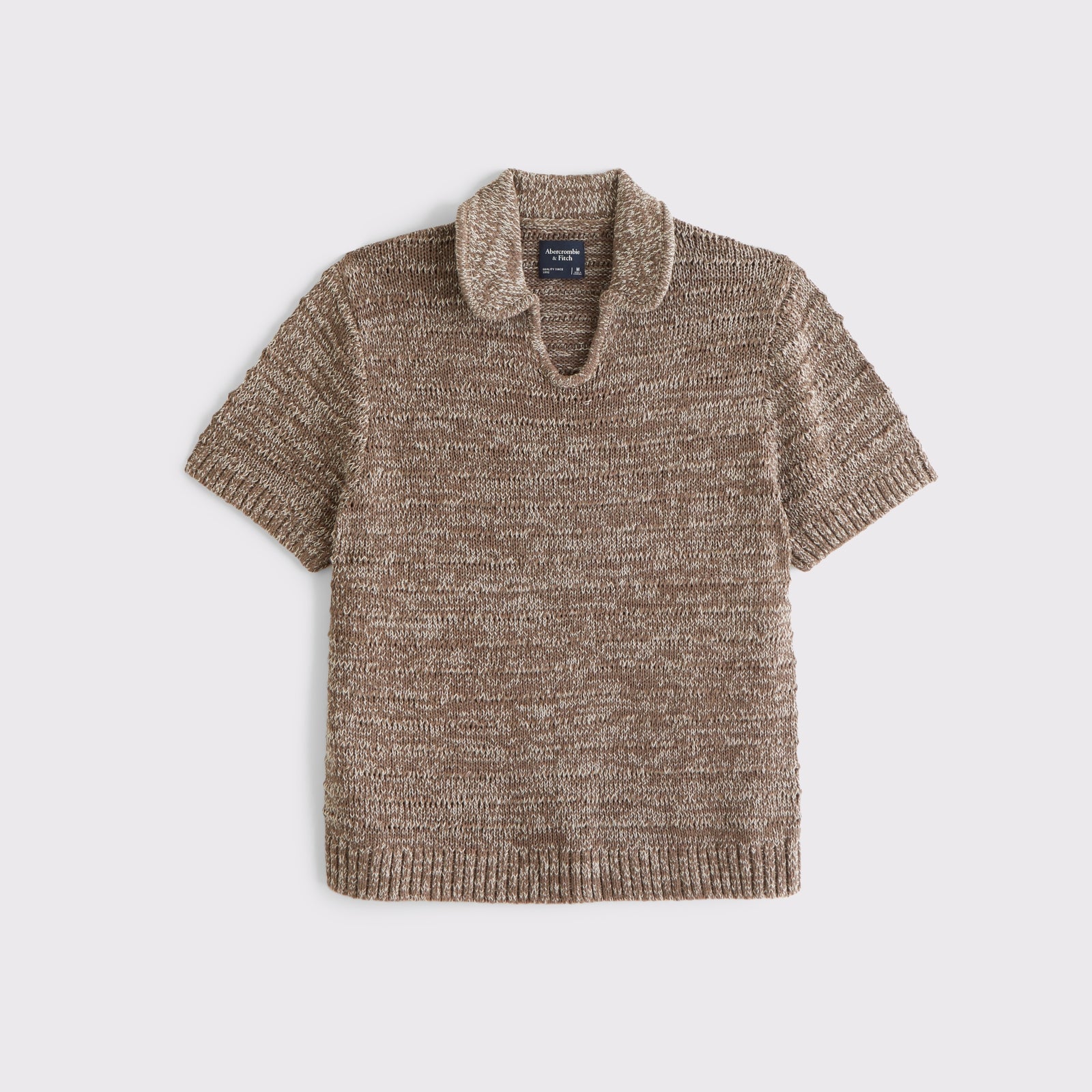 Abercrombie Textural Johnny Collar Sweater Polo