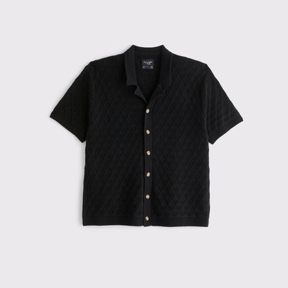 Abercrombie 100% Cotton Button-Through Sweater Polo