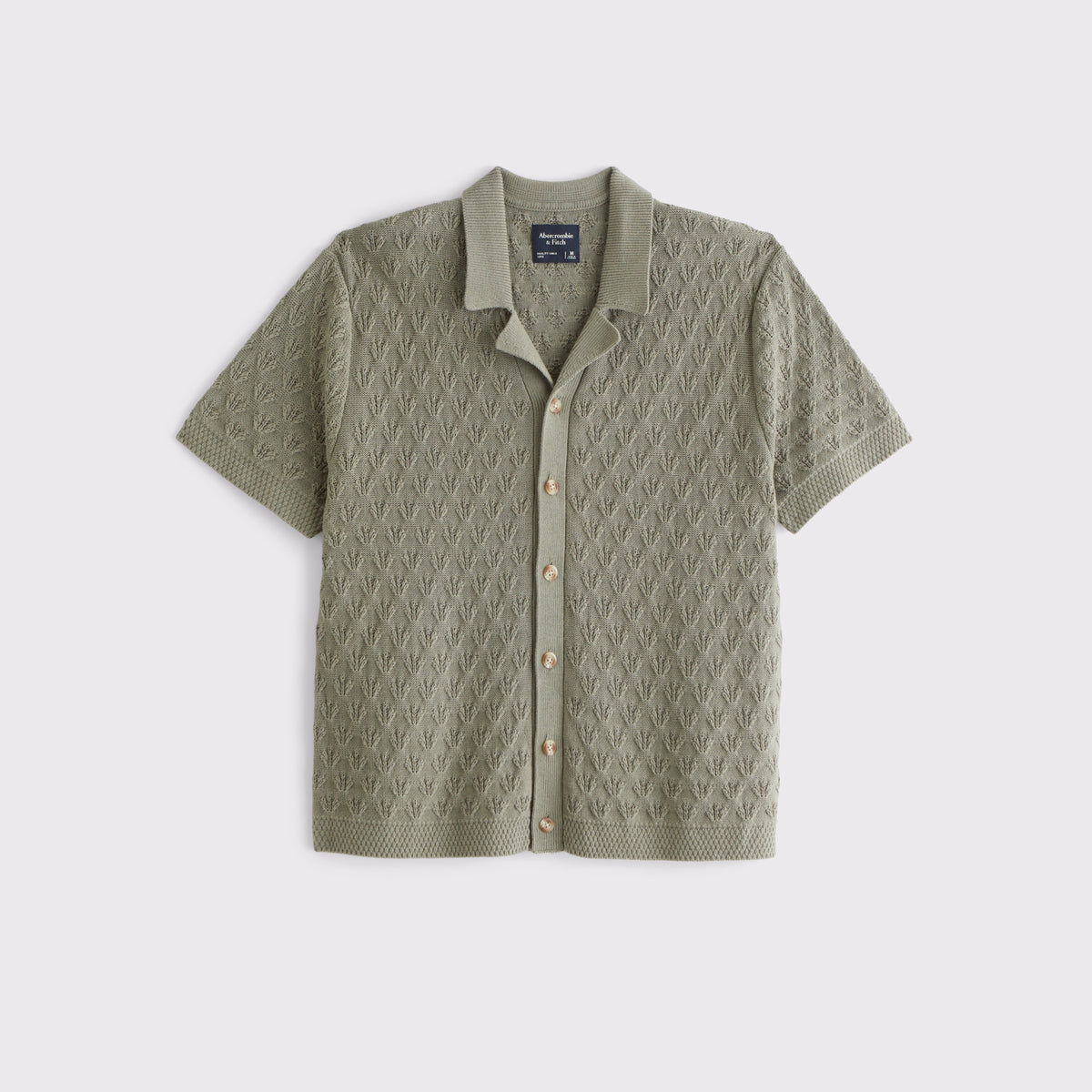 Abercrombie 100% Cotton Button-Through Sweater Polo