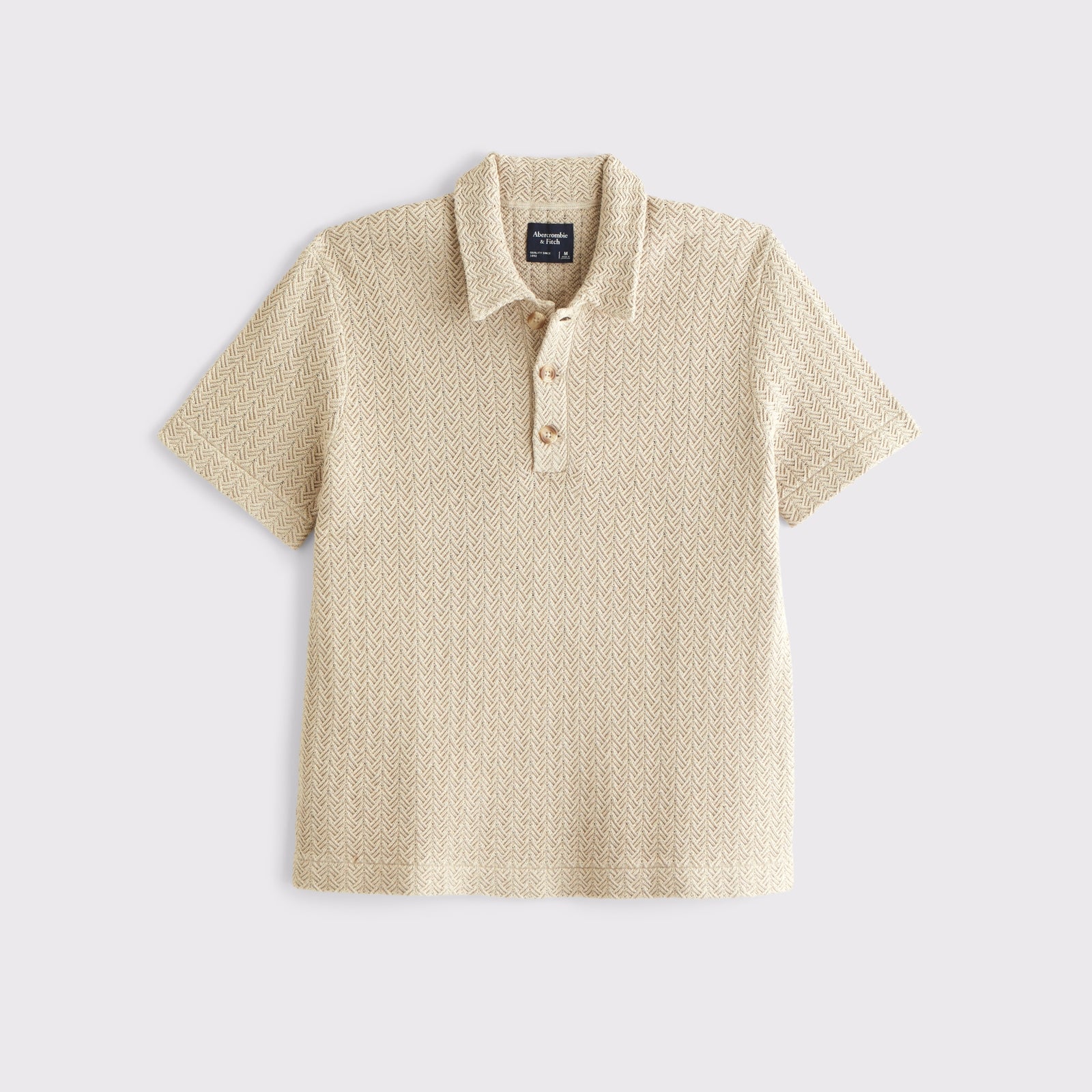 Abercrombie 100% Cotton 3-Button Sweater Polo