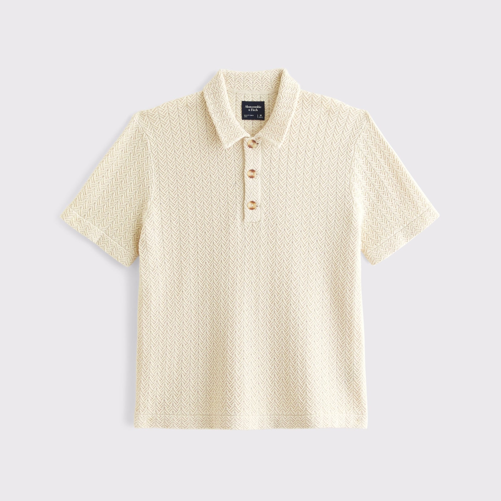 Abercrombie 100% Cotton 3-Button Sweater Polo