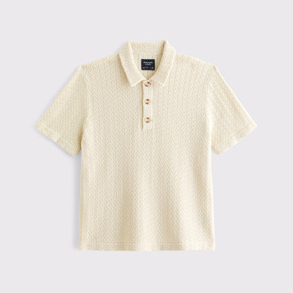 Abercrombie 100% Cotton 3-Button Sweater Polo