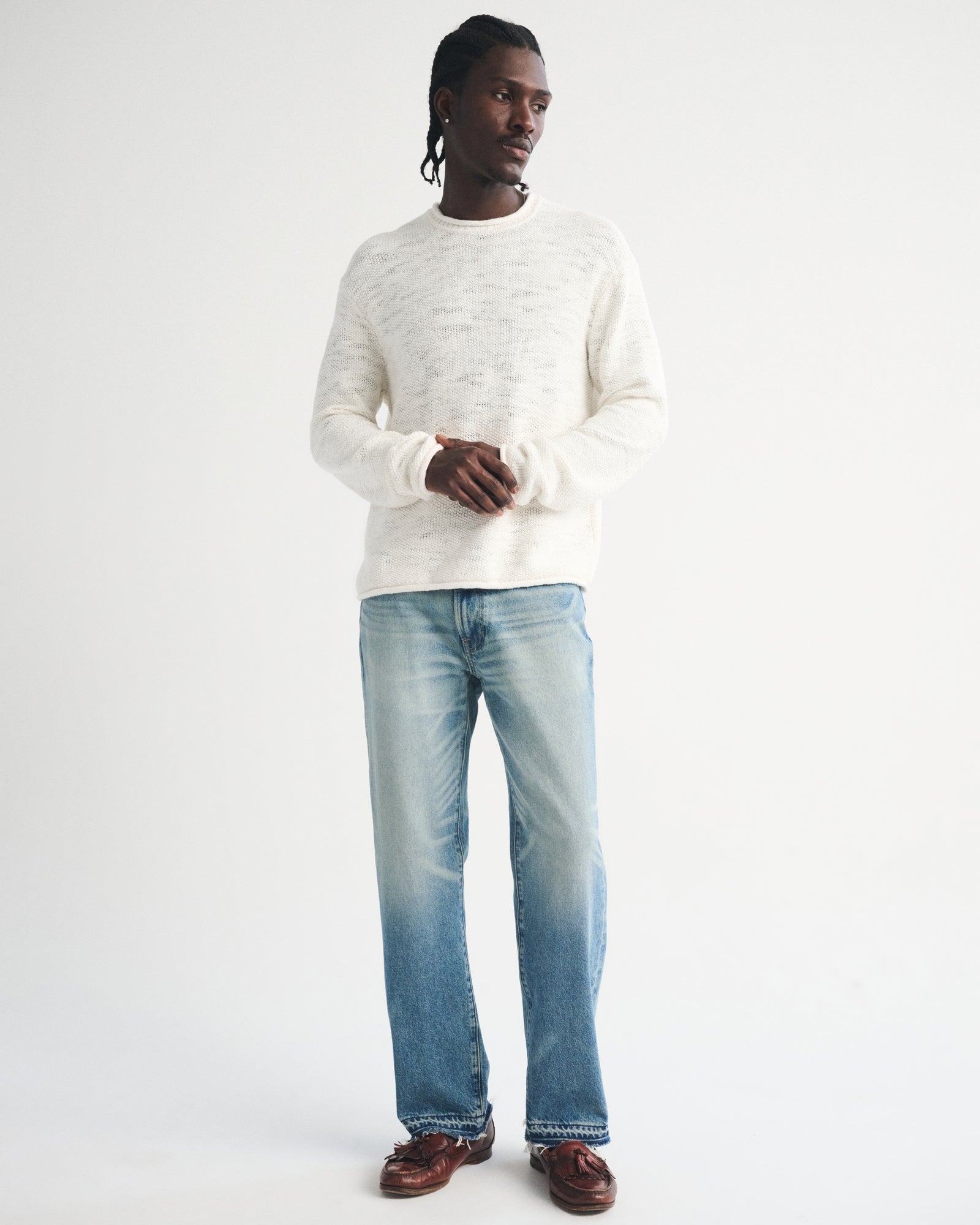 Abercrombie 100% Cotton Rollneck Crew Sweater