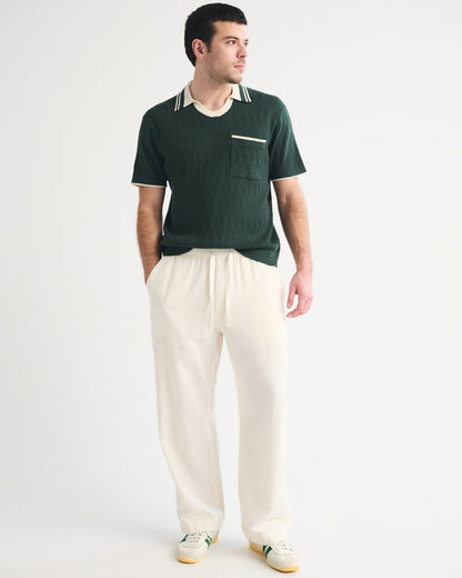 Abercrombie Varsity Johnny Collar Sweater Polo