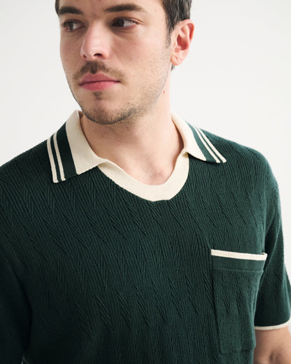 Abercrombie Varsity Johnny Collar Sweater Polo