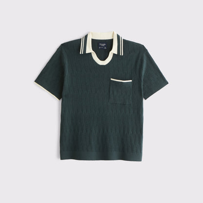 Abercrombie Varsity Johnny Collar Sweater Polo
