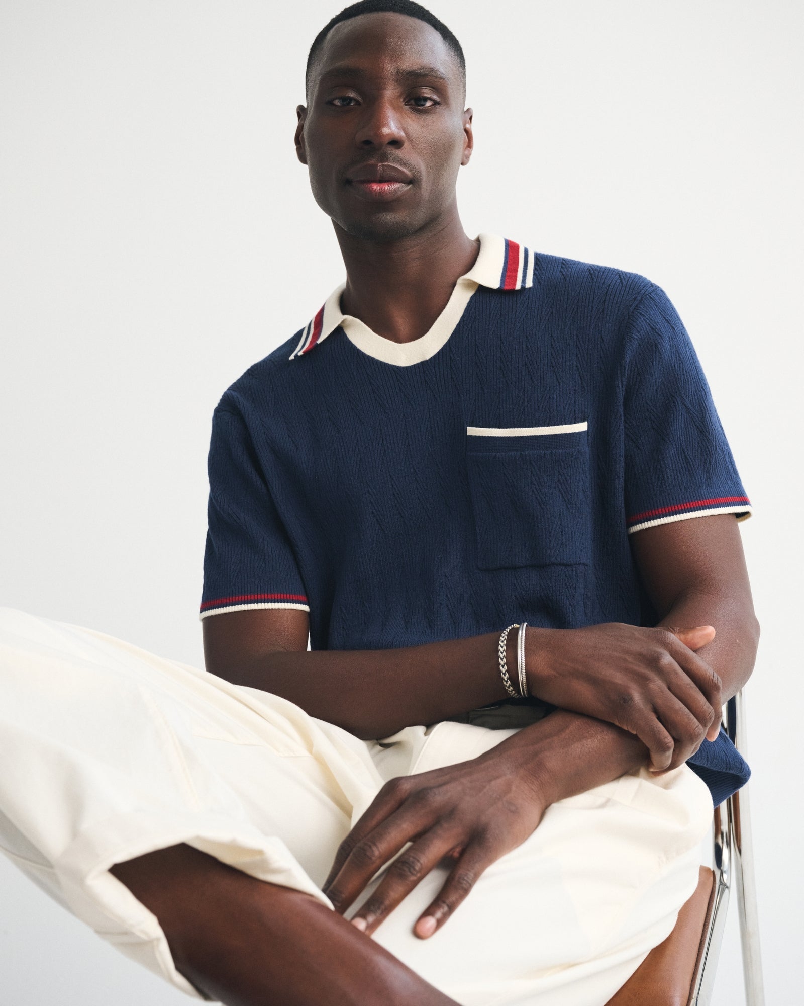 Abercrombie Varsity Johnny Collar Sweater Polo