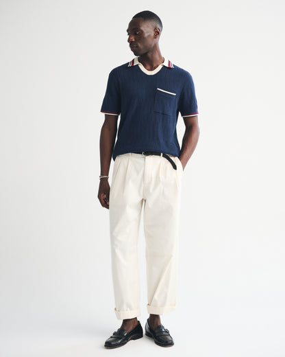 Abercrombie Varsity Johnny Collar Sweater Polo