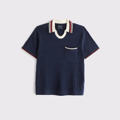 Abercrombie Varsity Johnny Collar Sweater Polo