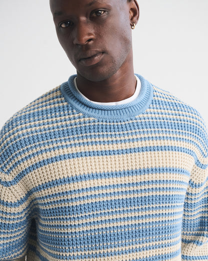 Abercrombie 100% Cotton Textural Rollneck Crew Sweater