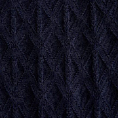 Abercrombie Diamond Stitch Button-Through Sweater Polo