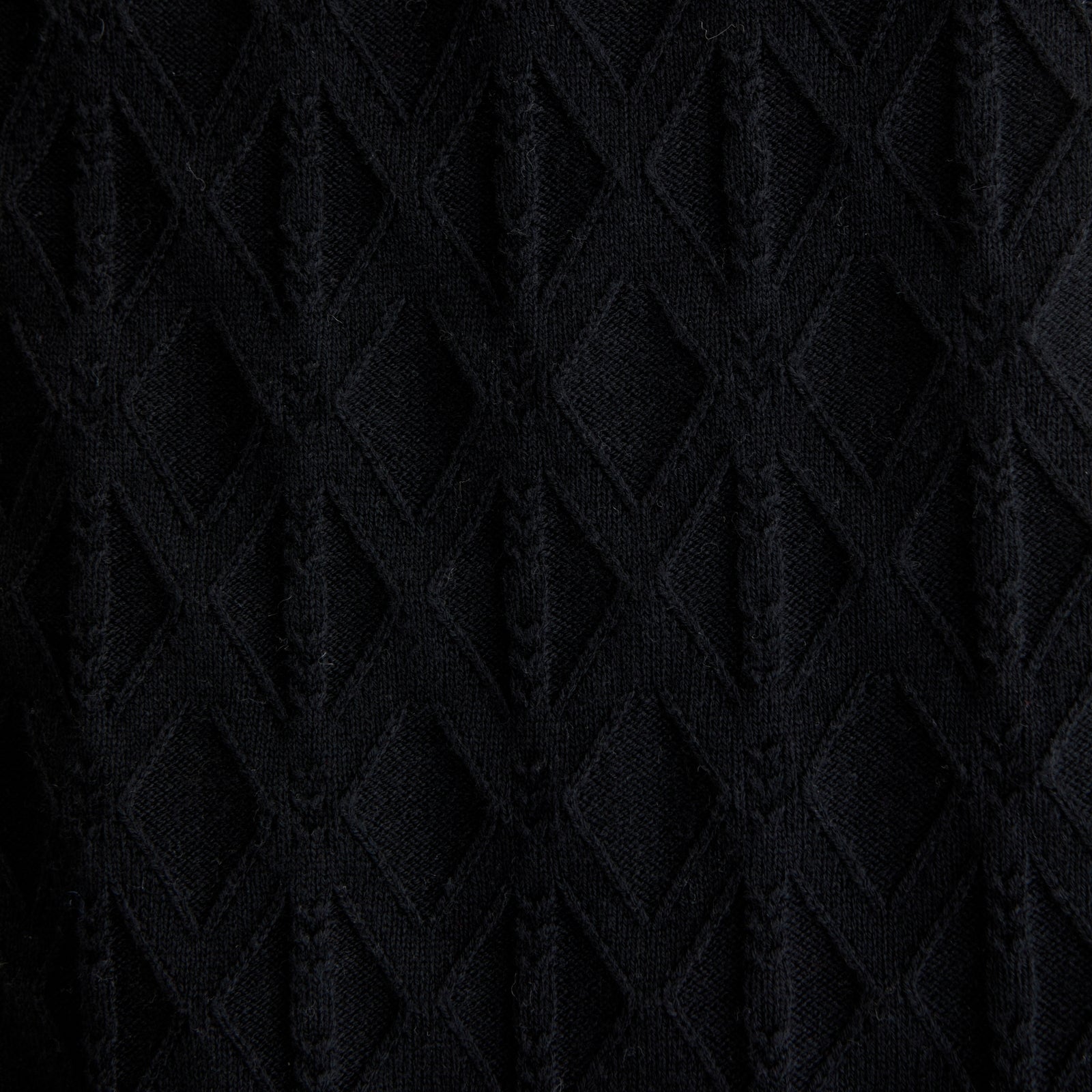 Abercrombie Diamond Stitch Button-Through Sweater Polo