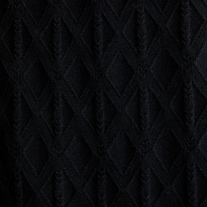 Abercrombie Diamond Stitch Button-Through Sweater Polo