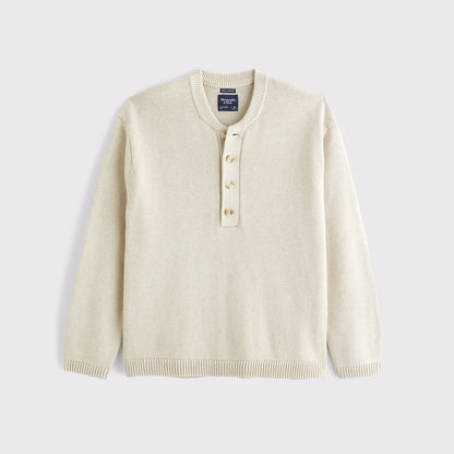 Abercrombie 100% Cotton Sweater Henley