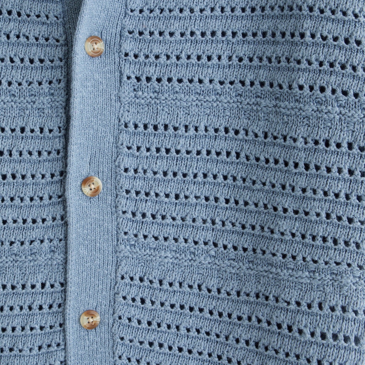 Abercrombie 100% Cotton Crochet-Style Button-Up Shirt