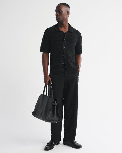 Abercrombie 100% Cotton Crochet-Style Button-Up Shirt