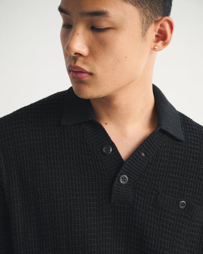 Abercrombie 100% Cotton 2-Button Sweater Polo