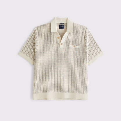 Abercrombie 100% Cotton 2-Button Sweater Polo