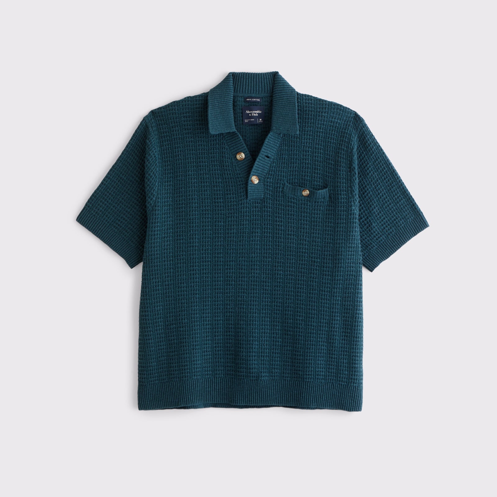 Abercrombie 100% Cotton 2-Button Sweater Polo