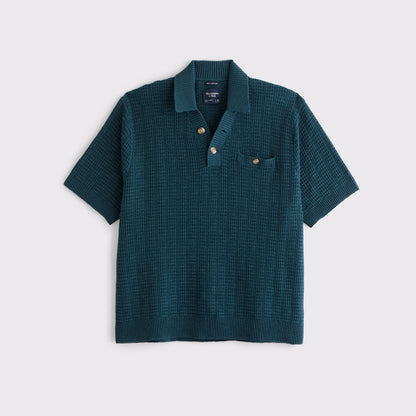 Abercrombie 100% Cotton 2-Button Sweater Polo