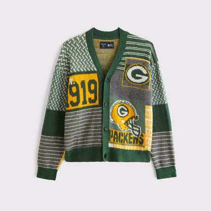 Abercrombie Philadelphia Eagles Patchwork Cardigan