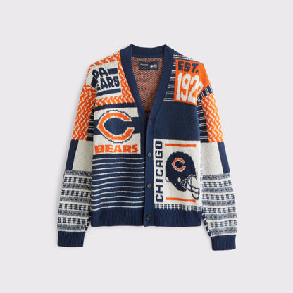 Abercrombie Philadelphia Eagles Patchwork Cardigan
