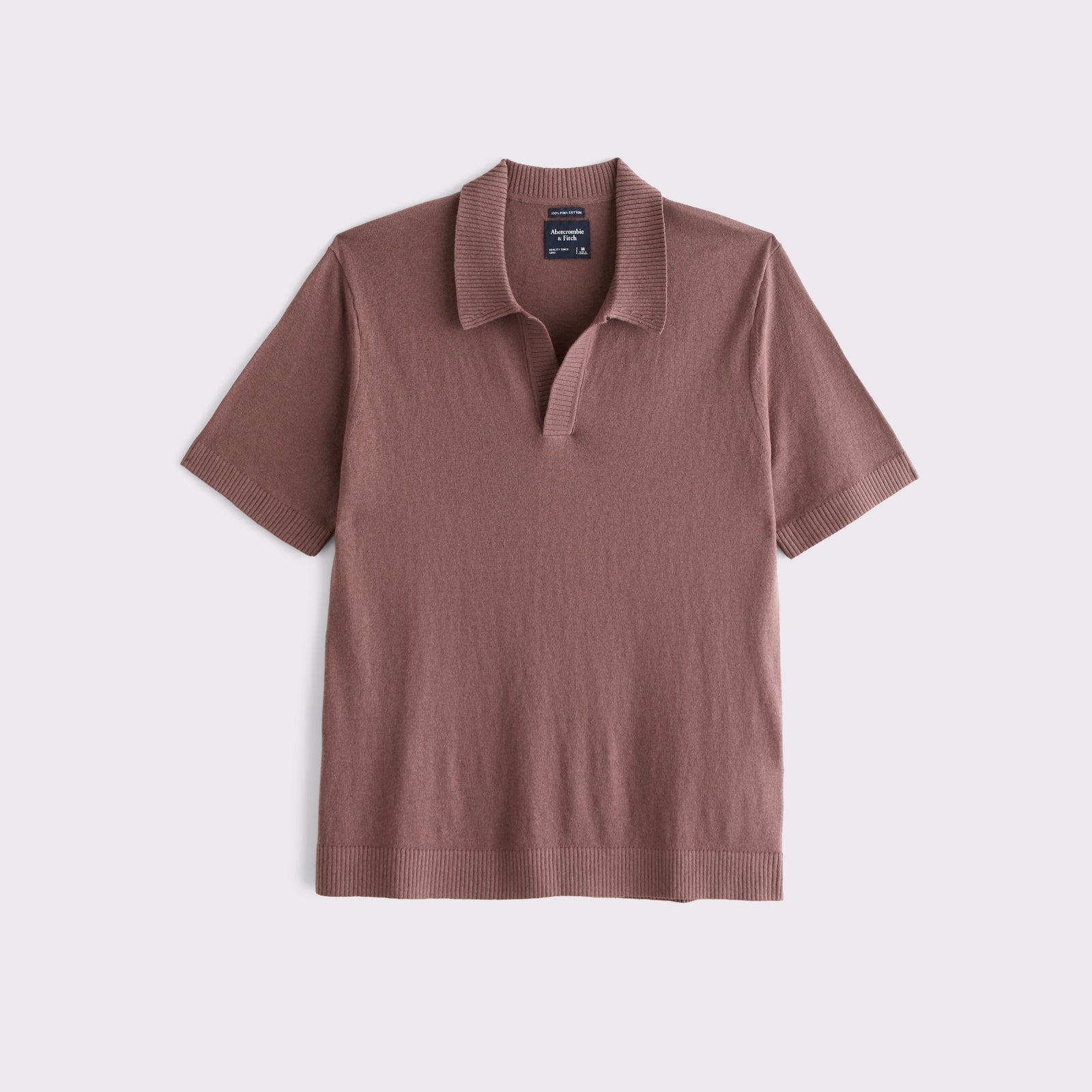 Abercrombie 100% Cotton Johnny Collar Sweater Polo