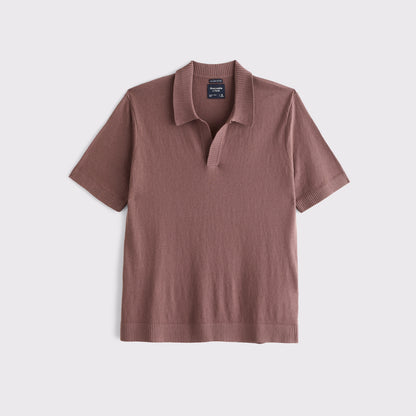 Abercrombie 100% Cotton Johnny Collar Sweater Polo