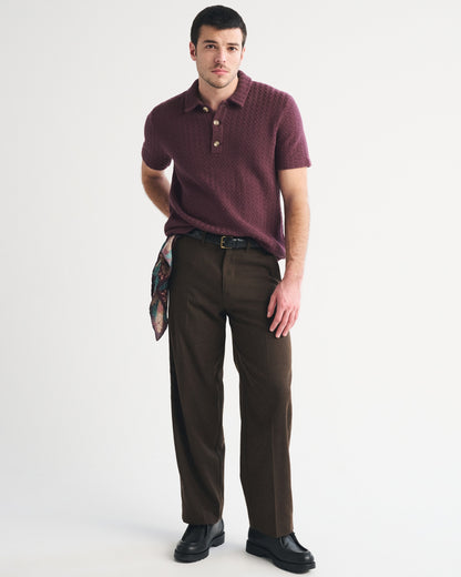 Abercrombie 100% Cotton 3-Button Sweater Polo