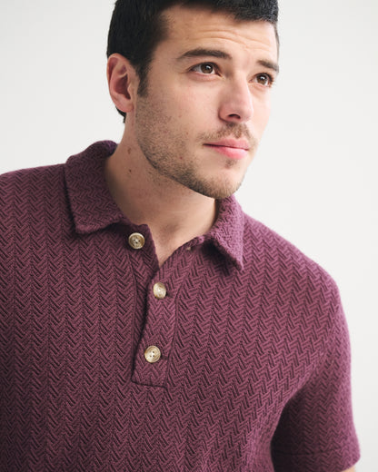 Abercrombie 100% Cotton 3-Button Sweater Polo