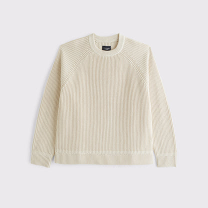 Abercrombie Oversized Waffle Crew Sweater