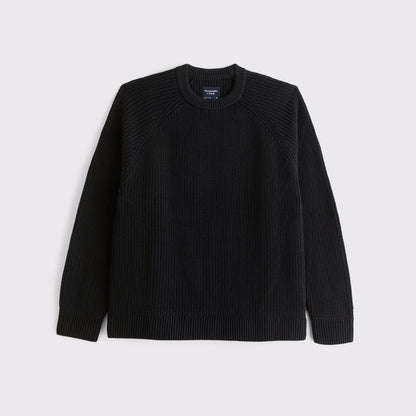 Abercrombie Oversized Waffle Crew Sweater