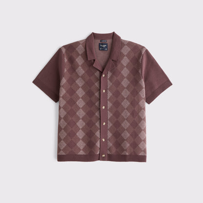 Abercrombie 100% Cotton Button-Through Sweater Polo