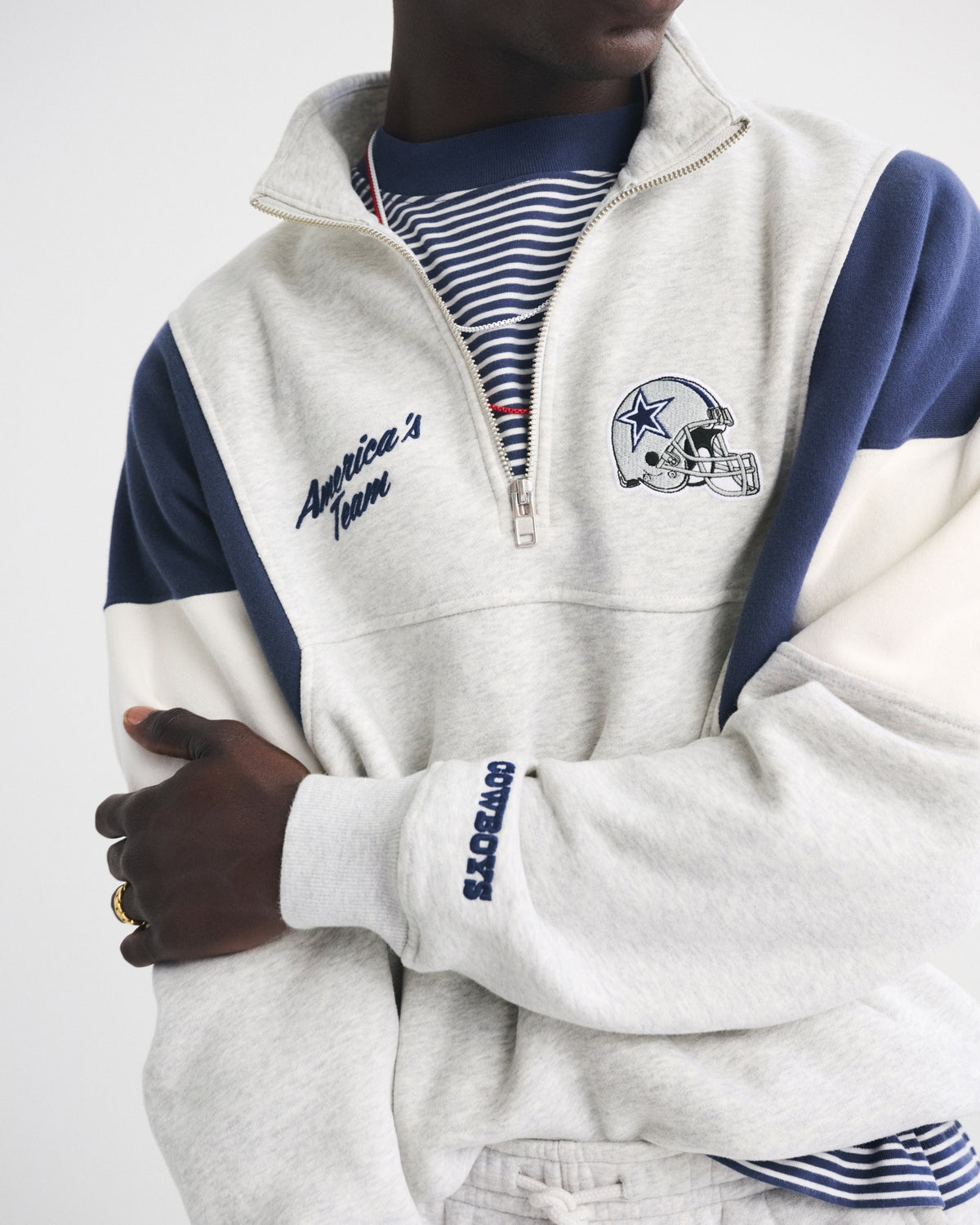 Abercrombie Dallas Cowboys Half-Zip Sweatshirt