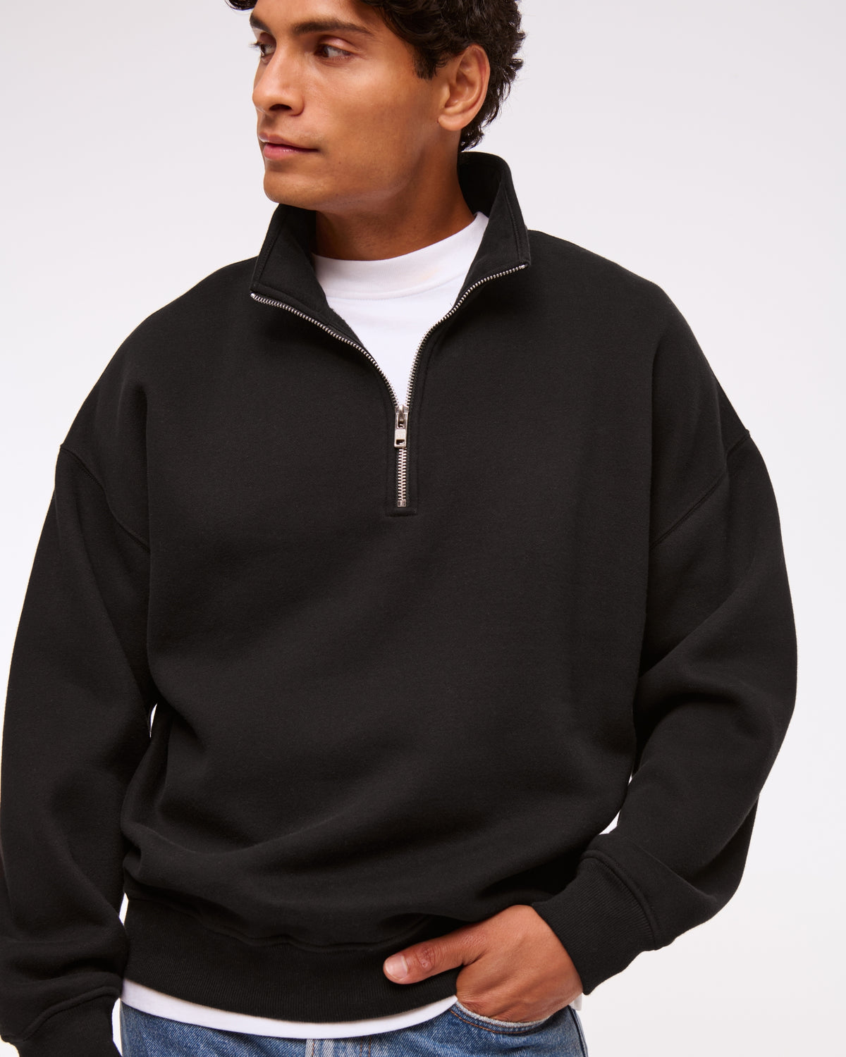 Abercrombie Essential Half-Zip Sweatshirt