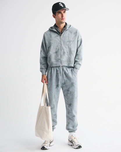 Abercrombie Essential Cropped Full-Zip Hoodie