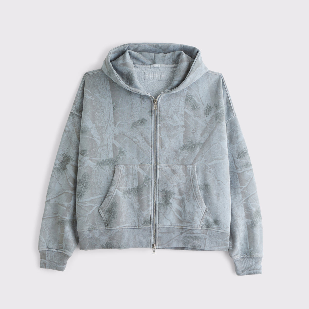 Abercrombie Essential Cropped Full-Zip Hoodie