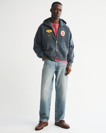 Abercrombie Essential Cropped Full-Zip Hoodie