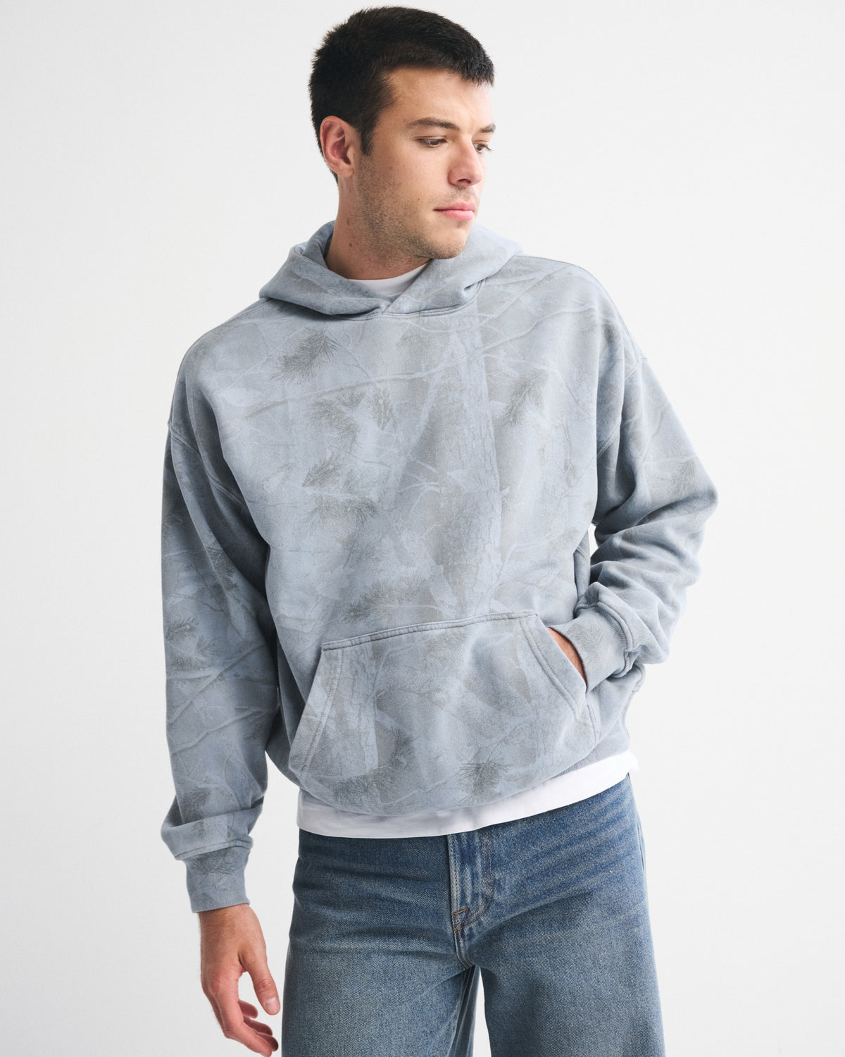 Abercrombie Essential Popover Camo Hoodie