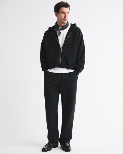 Abercrombie Essential Cropped Full-Zip Hoodie