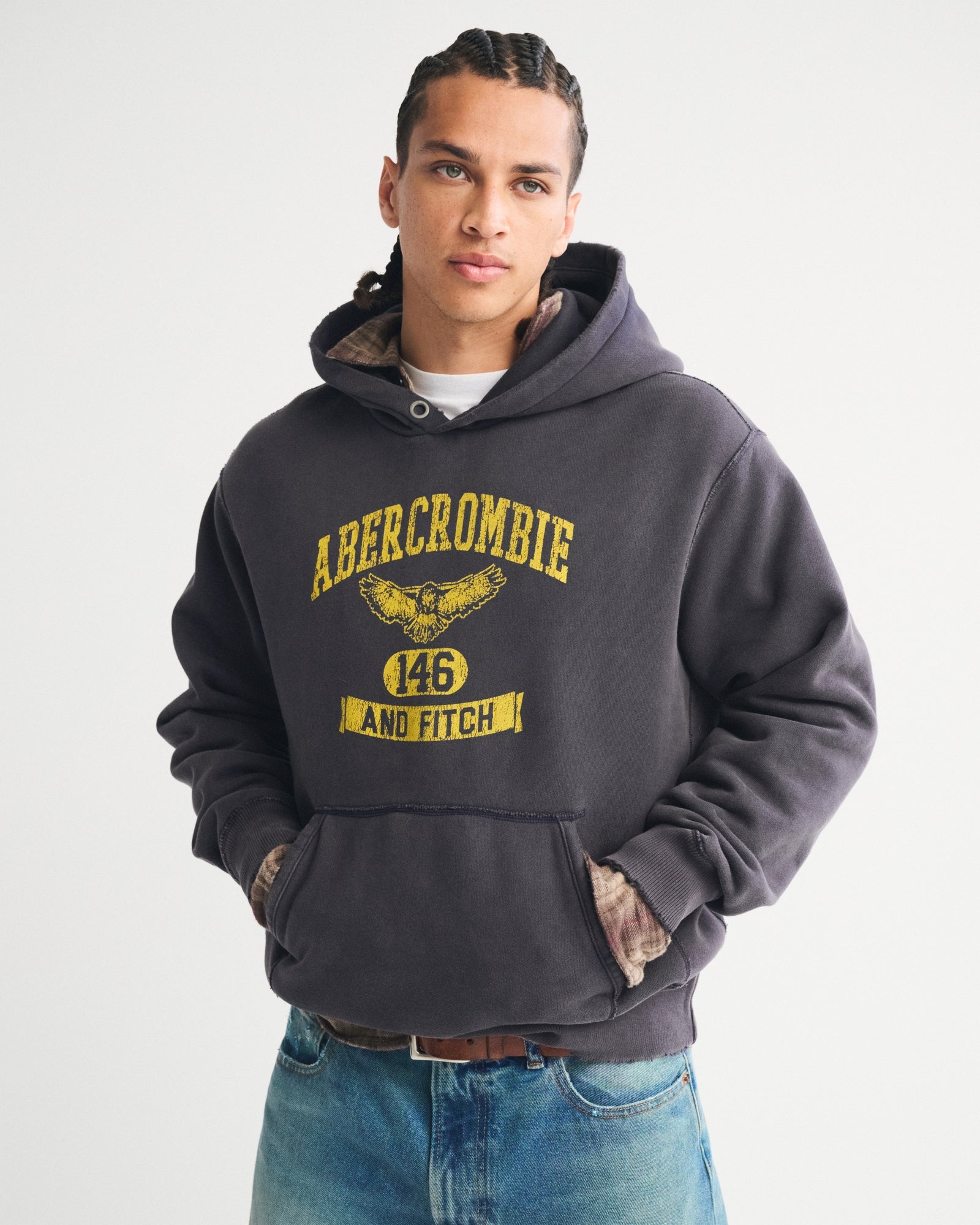 Abercrombie Logo Popover Hoodie