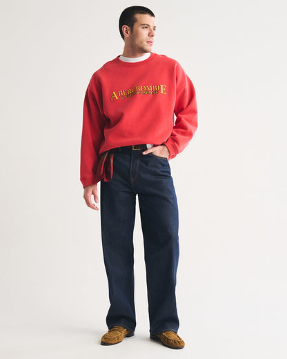 Abercrombie Logo Crew Sweatshirt