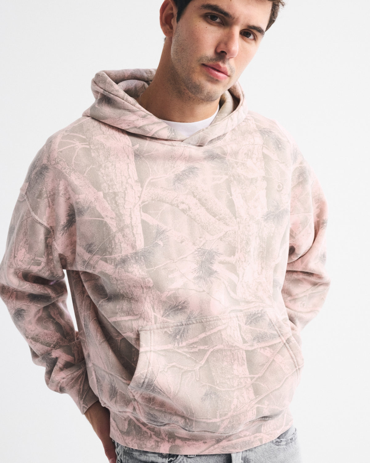 Abercrombie Essential Popover Camo Hoodie