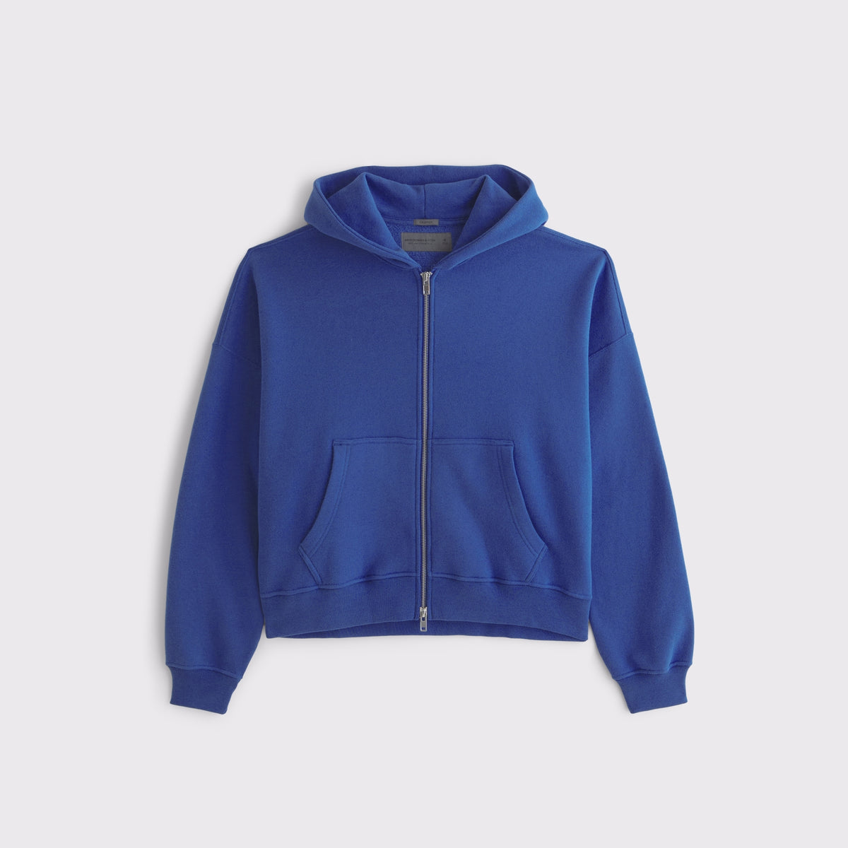 Abercrombie Essential Cropped Full-Zip Hoodie