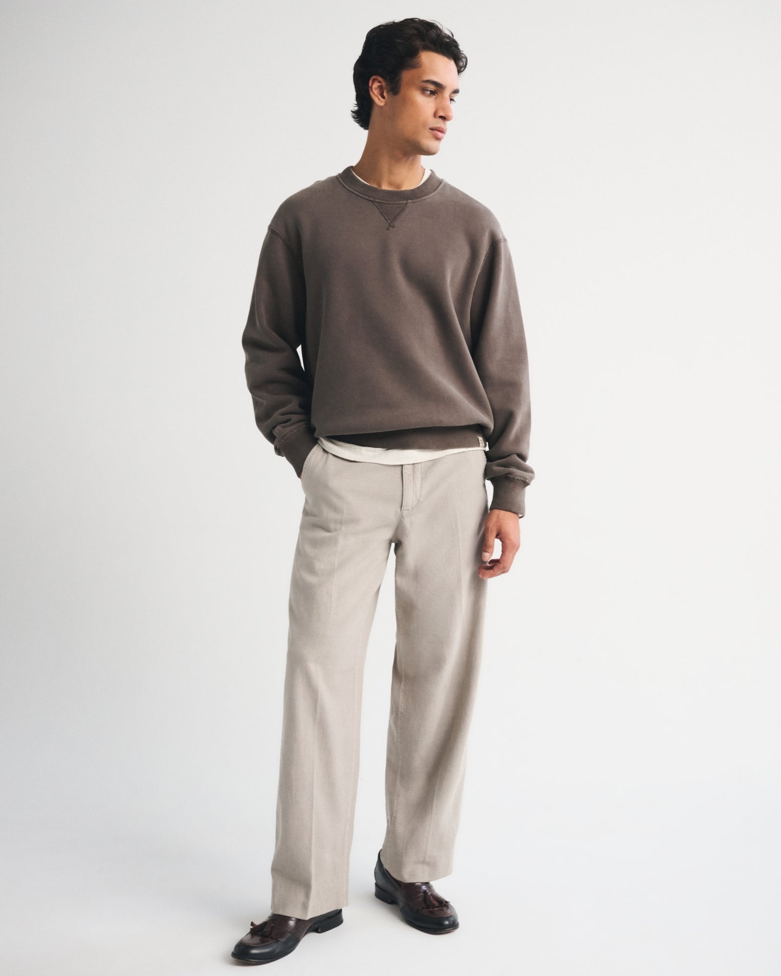 Abercrombie Heritage Heavyweight Crew Sweatshirt